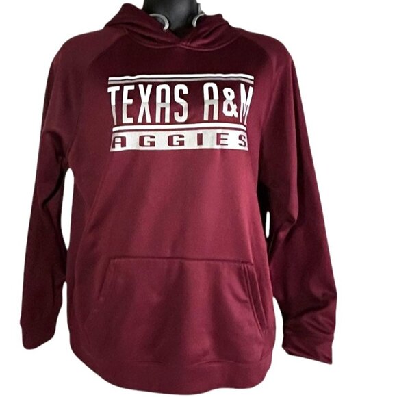 Men's Colosseum Maroon Texas A&M Aggies Team Color Rival Hoodie Long Sleeve - Picture 1 of 9
